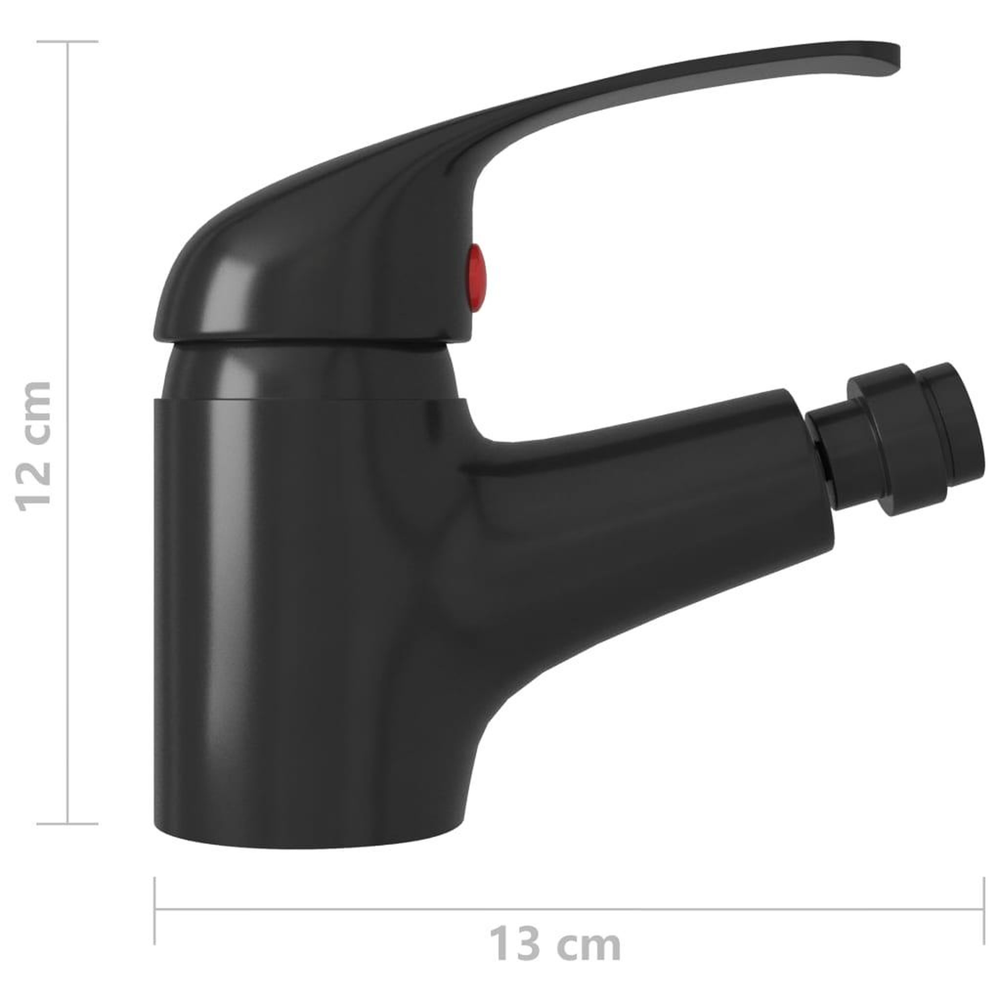 Voir la diapositive 6 : VIDAXL Mitigeur de bidet de salle de bain noir 13x12 cm