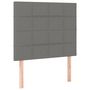 Voir la diapositive 2 : VIDAXL Tetes de lit 2 pcs Gris fonce 100x5x78/88 cm Tissu