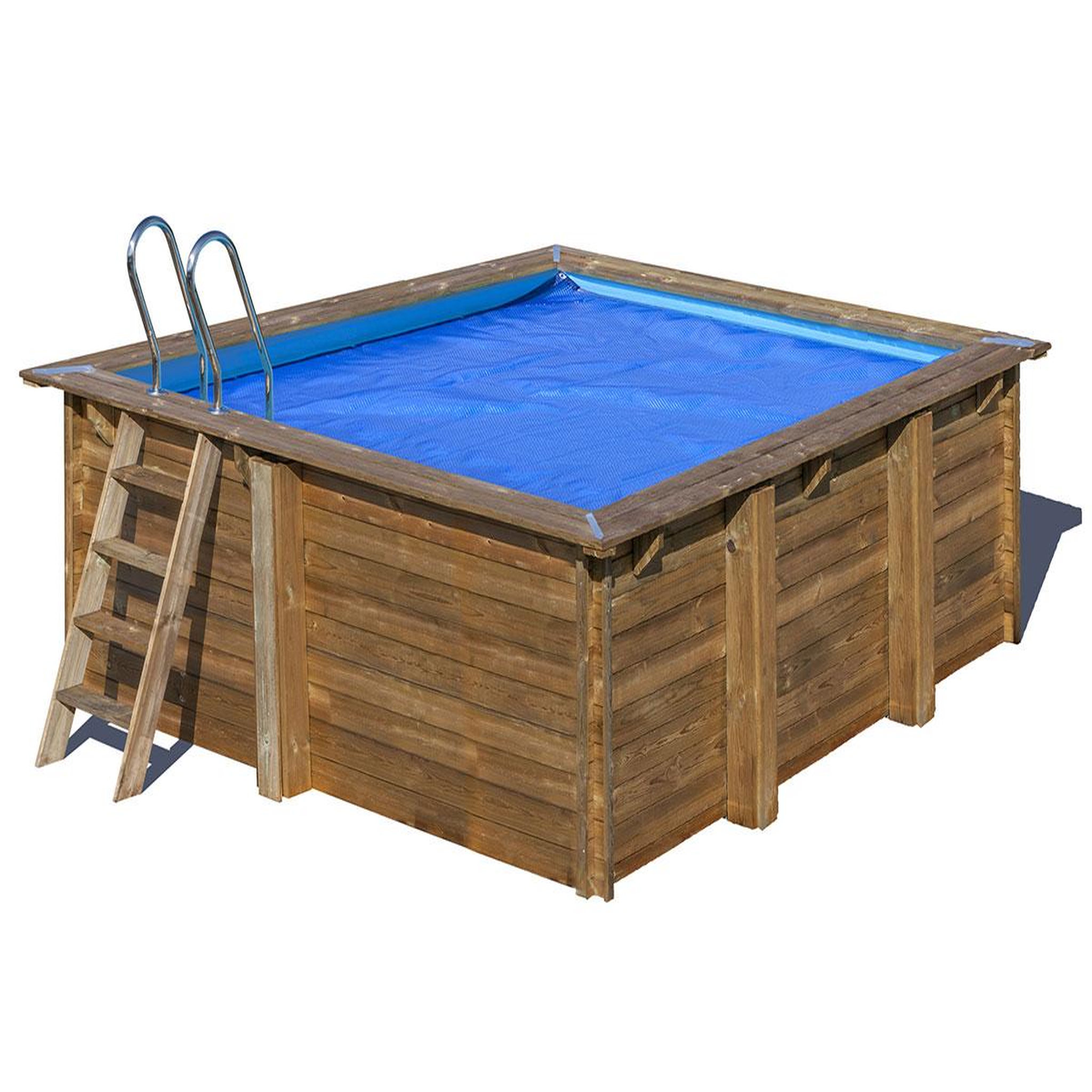 GRE Bâche à bulles pour piscine bois carrée city 2,25 x 2,25 m - gré