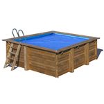 GRE Bâche à bulles pour piscine bois carrée City 2,25 x 2,25 m - Gré
