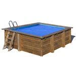 GRE Bâche à bulles pour piscine bois carrée City 2,25 x 2,25 m - Gré