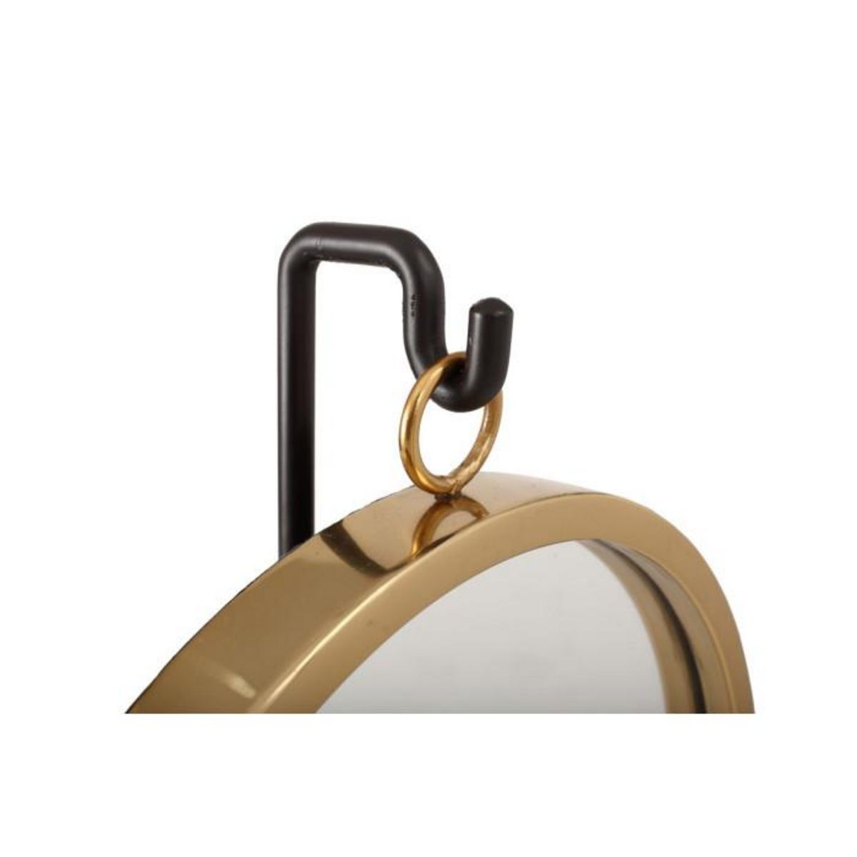 Paris Prix Miroir à Poser Rond  Eleganca  65cm Noir & Or