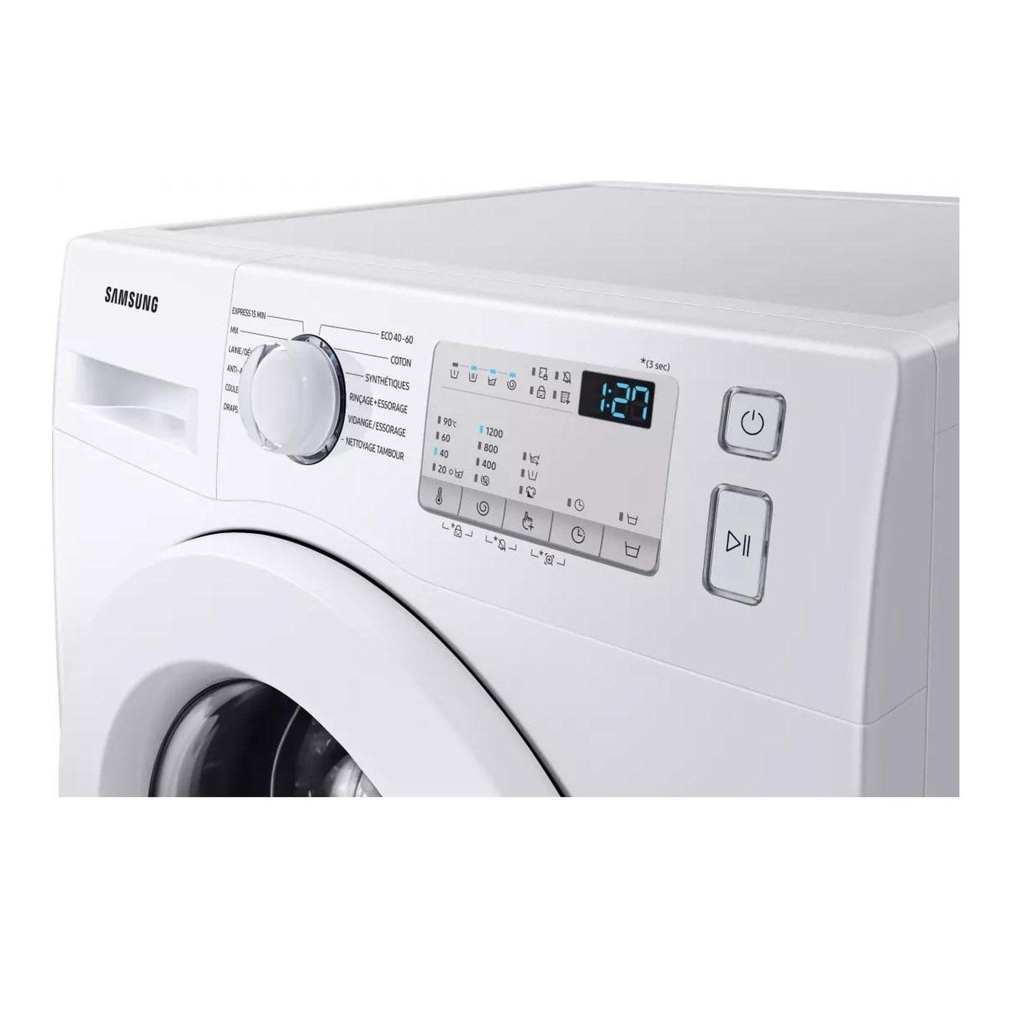 Voir la diapositive 5 : Samsung Lave-linge frontal 8 kg 1200 tours/min - WW80T4020EH