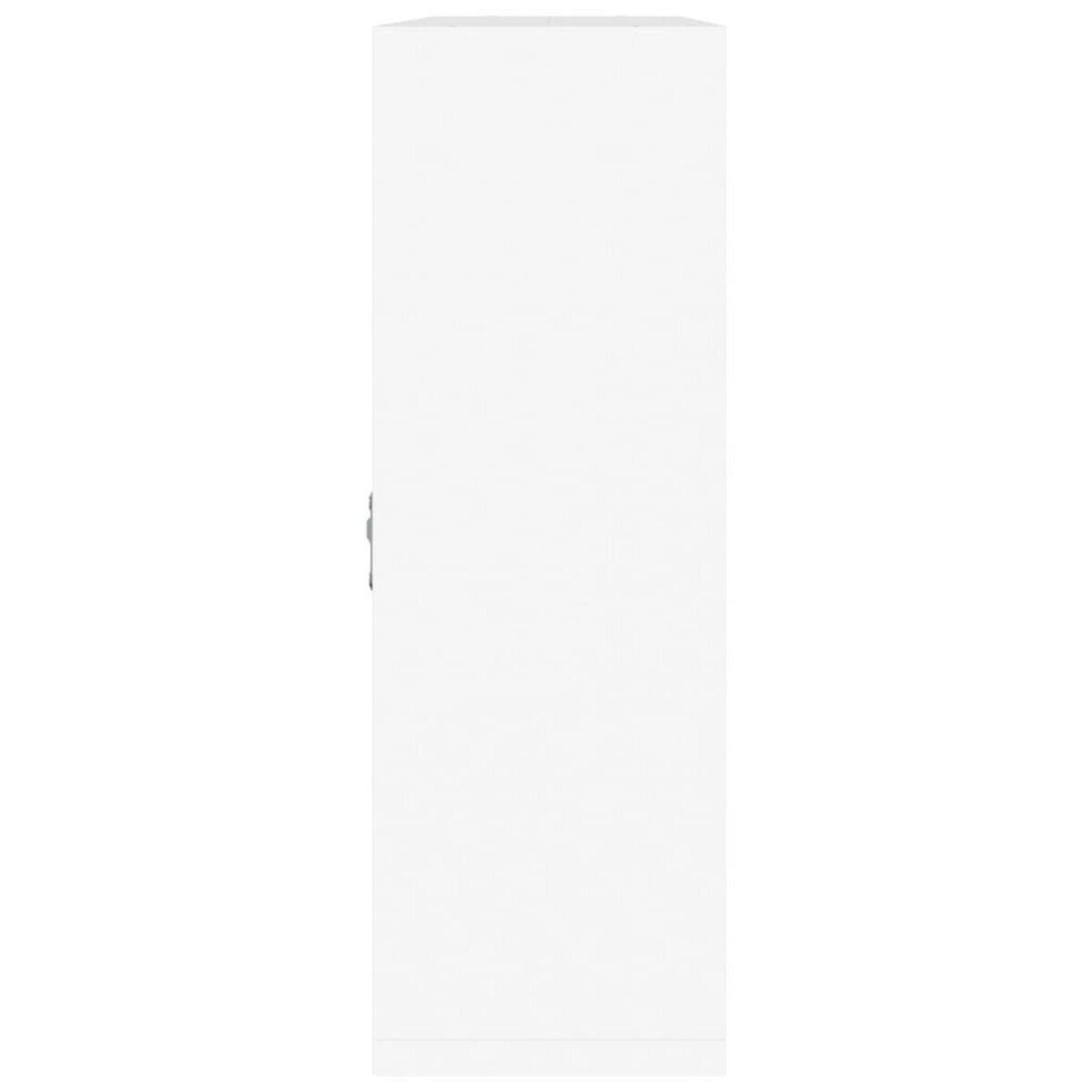 VIDAXL Etagere murale 8 compartiments Blanc brillant