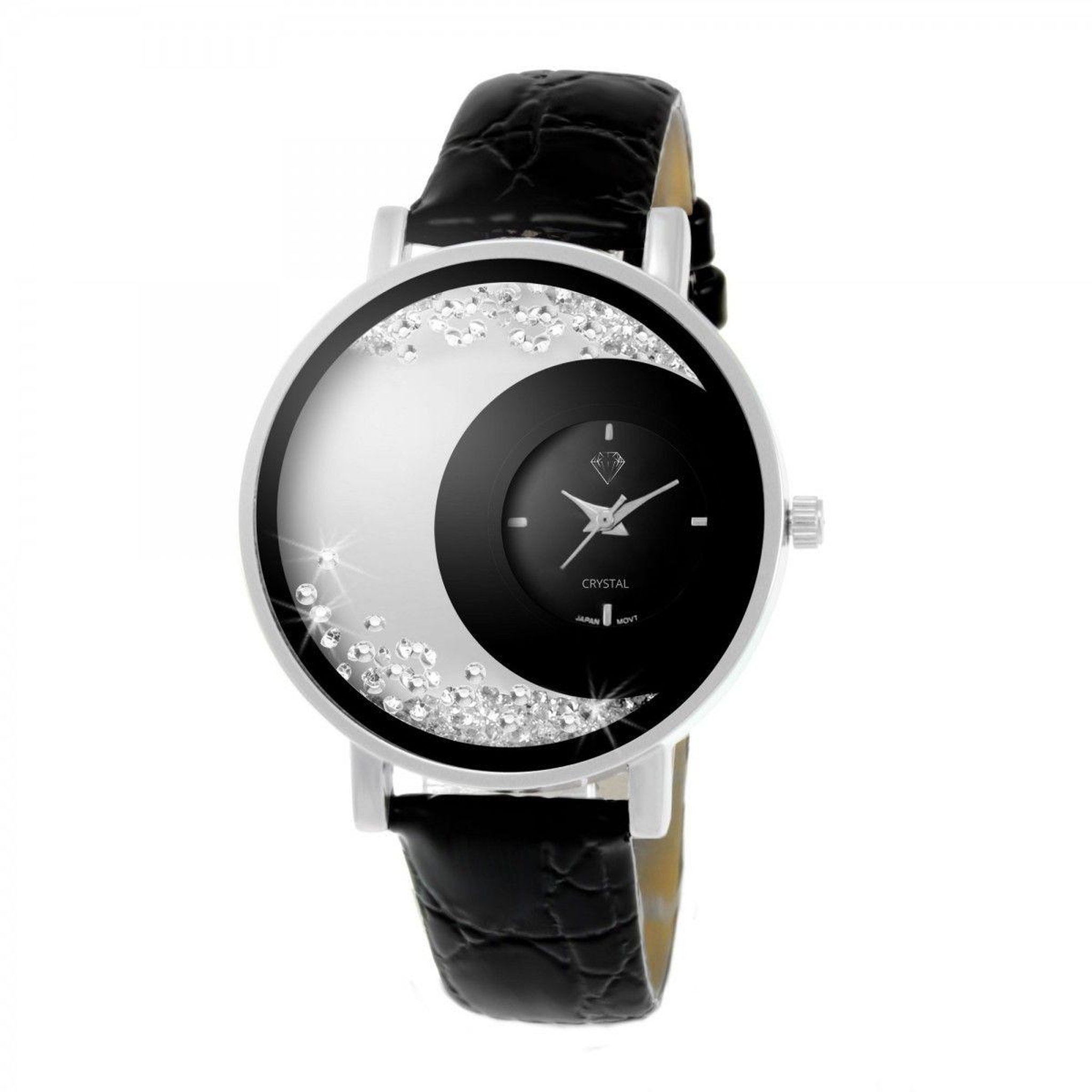 Voir la diapositive 1 : SC CRYSTAL Montre Luna SC Crystal ornée de Cristaux scintillants