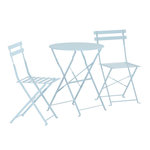 Paris Prix Ensemble Table de Jardin & 2 Chaises  Tao  71cm Bleu