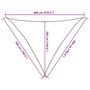 Voir la diapositive 6 : VIDAXL Voile d'ombrage 160 g/m^2 Marron 5x5x6 m PEHD
