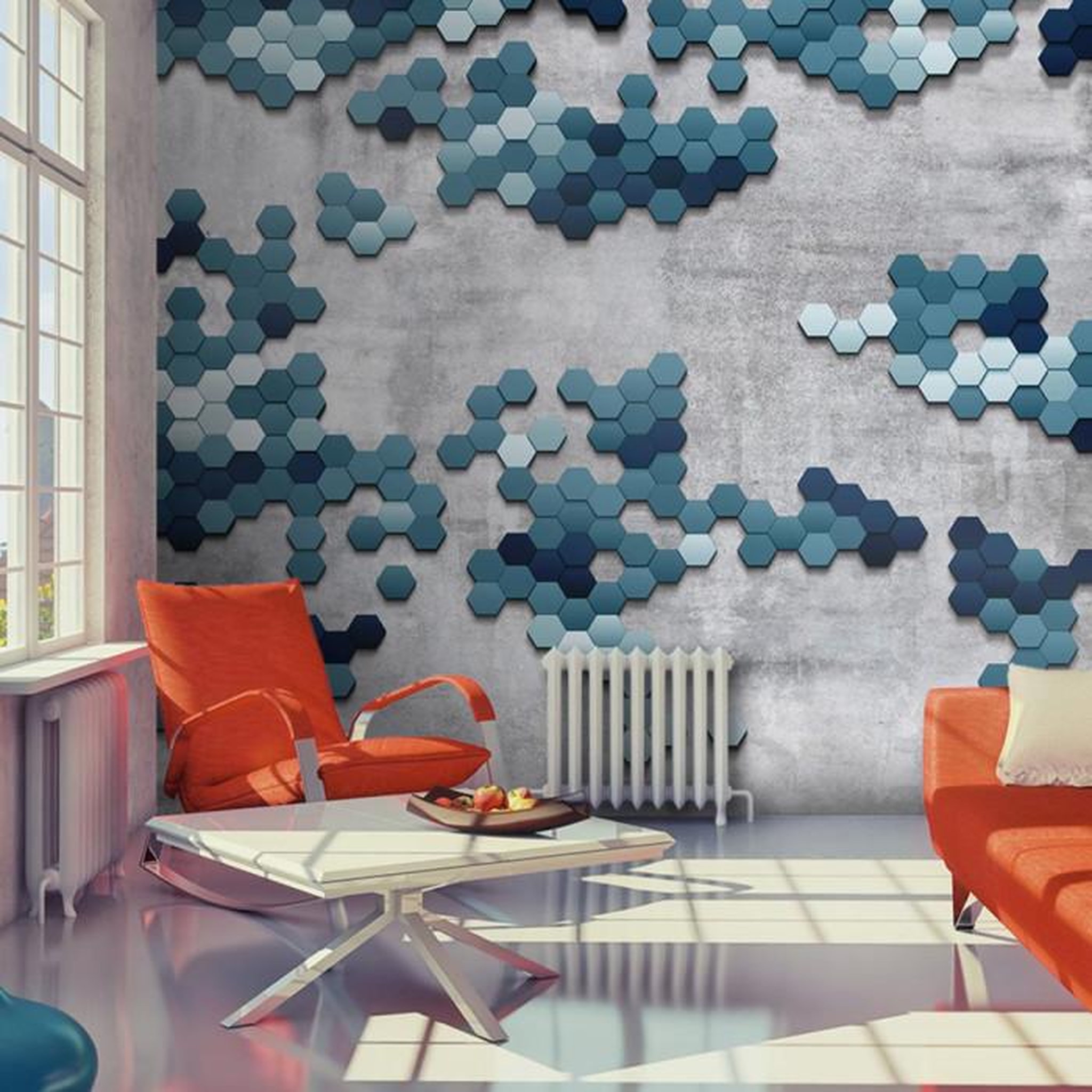 Paris Prix Papier Peint  Sea Puzzle. Coloris disponibles : Multicolore