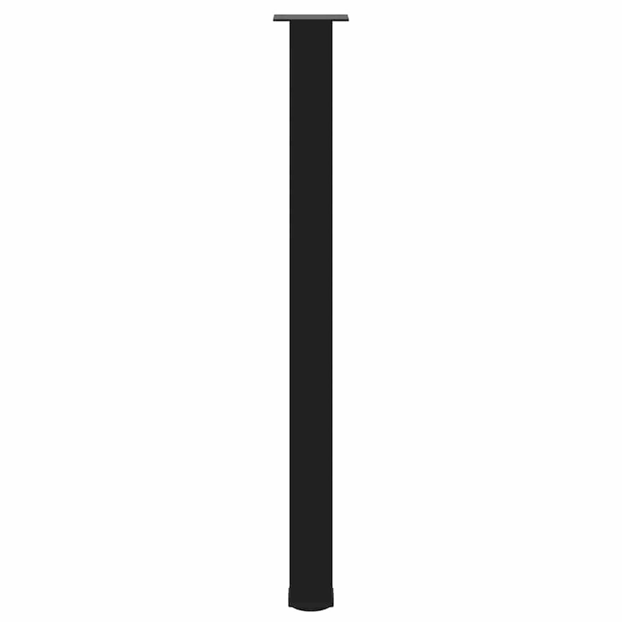 Voir la diapositive 5 : VIDAXL Pieds de table basse noir 4 pcs 110-112 cm acier
