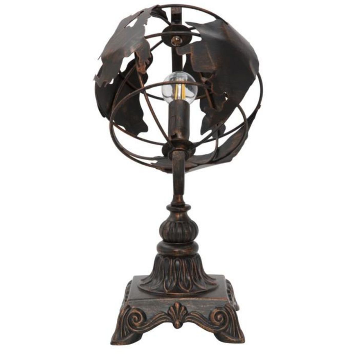 Paris Prix Lampe à Poser en Métal  World  40cm Noir