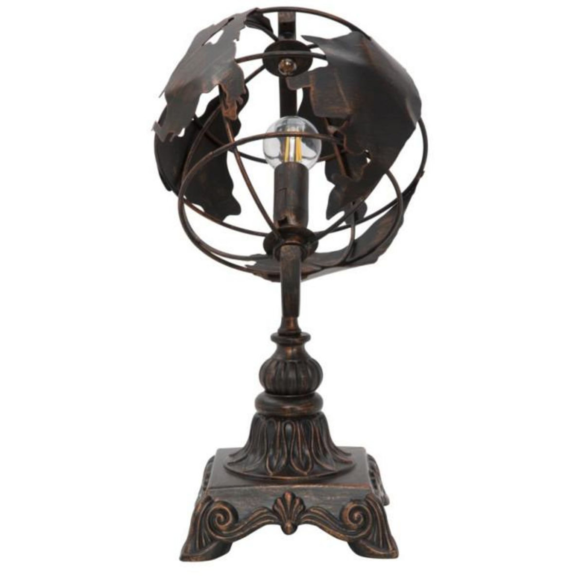Paris Prix Lampe à Poser en Métal  World  40cm Noir
