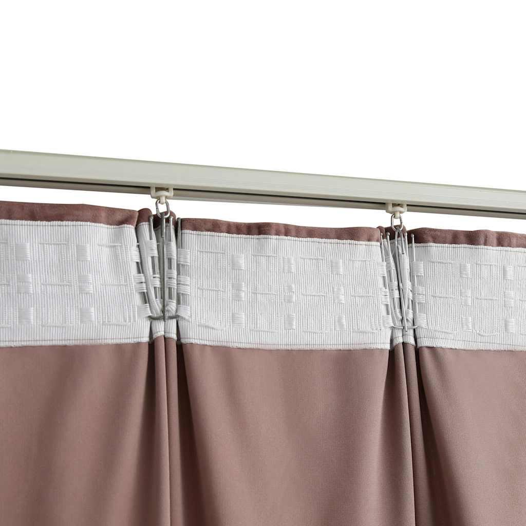 Voir la diapositive 4 : VIDAXL Rideau occultant avec crochets Velours Rose antique 290x245 cm