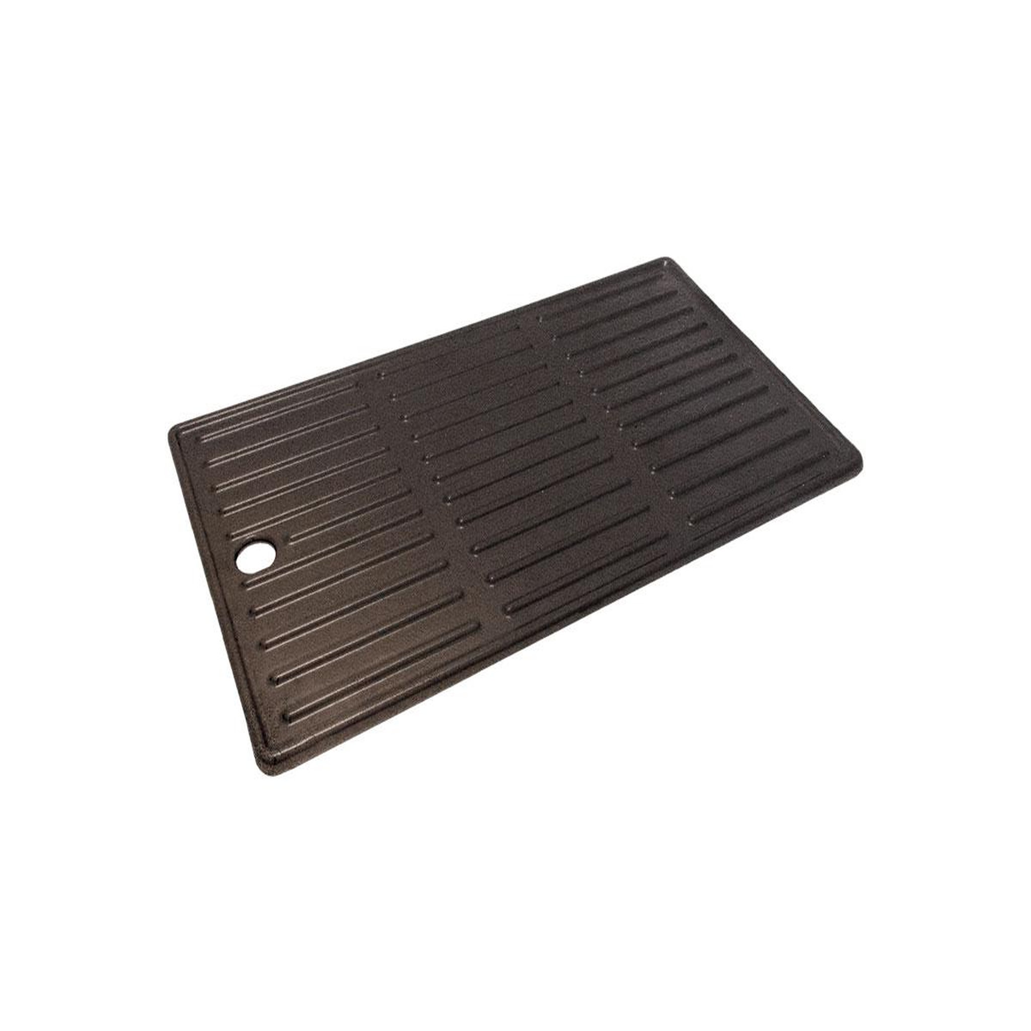Voir la diapositive 1 : CHAR-BROIL Plancha en fonte 43,5 x 23,7 cm pour barbecue 2 brûleurs - Char-Broil