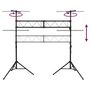 Voir la diapositive 5 : VIDAXL Support de lampe 338x115x(180-300) cm Acier