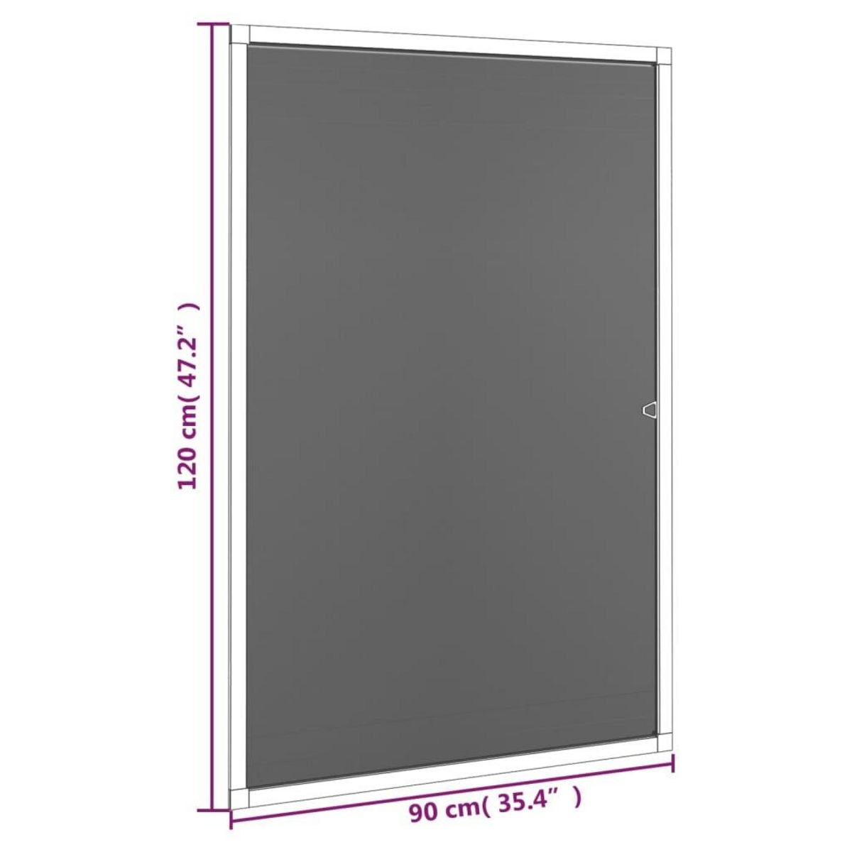 VIDAXL Moustiquaire pour fenetres Anthracite 90x120 cm