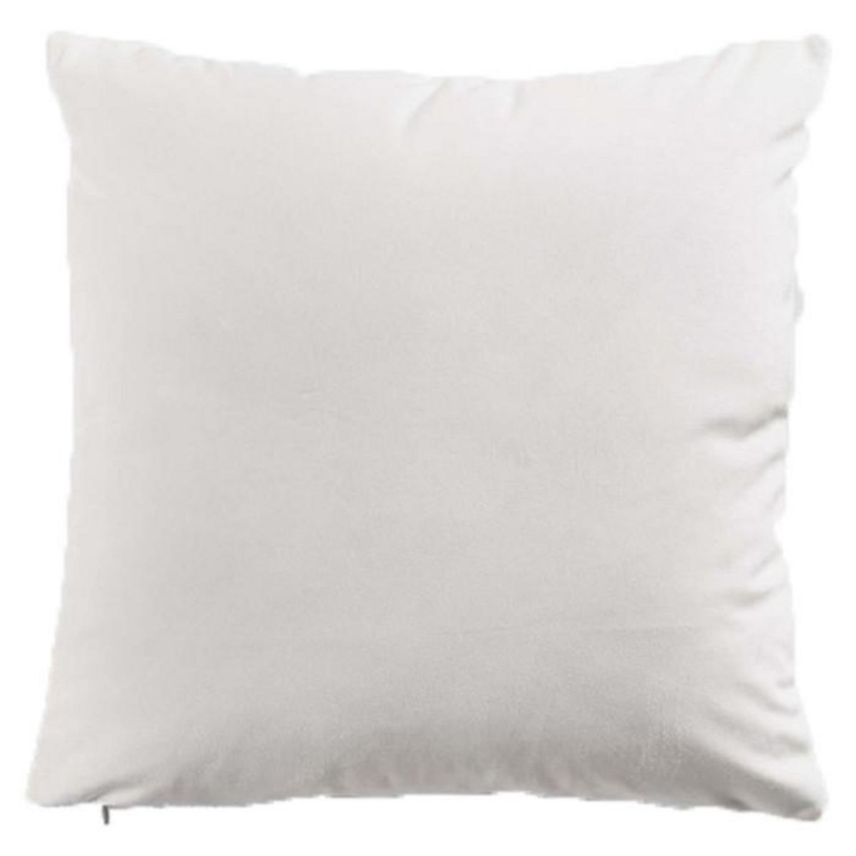 Paris Prix Housse de Coussin Velours  Swart  40x40cm Naturel