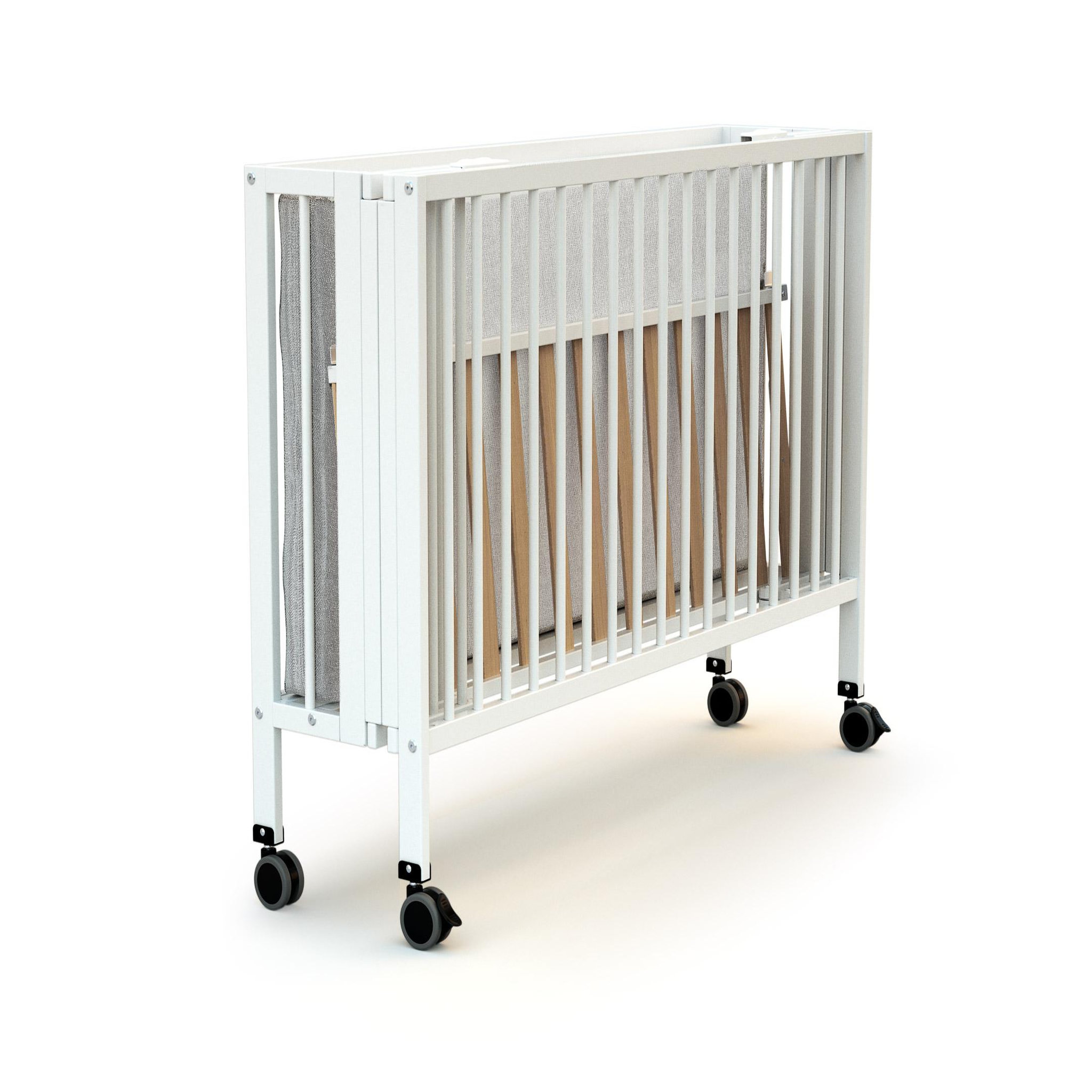 Voir la diapositive 2 : AT4 Lit bébé pliant ESSENTIEL en bois