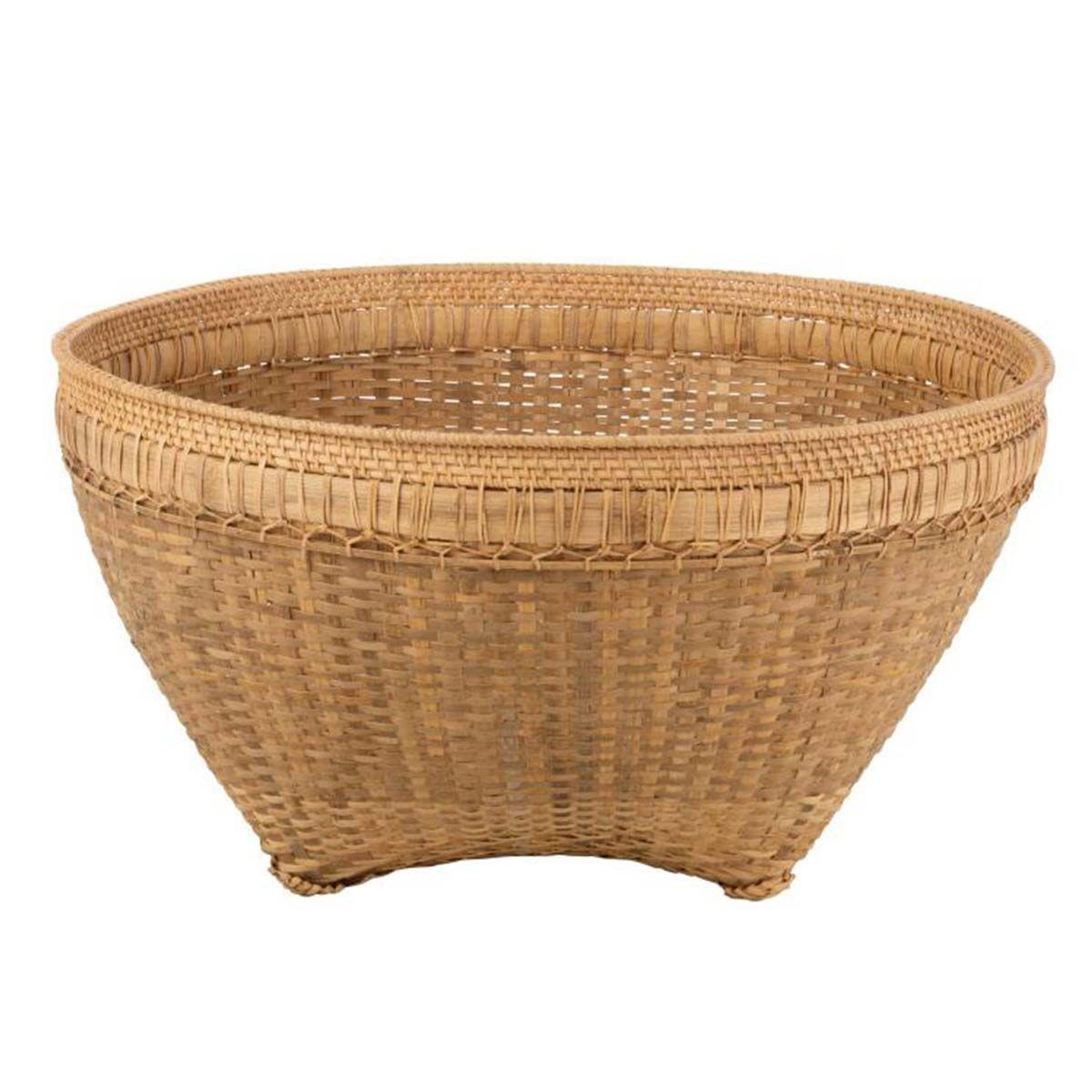 J-LINE Cache-pot rond en rotin  extra  82cm naturel