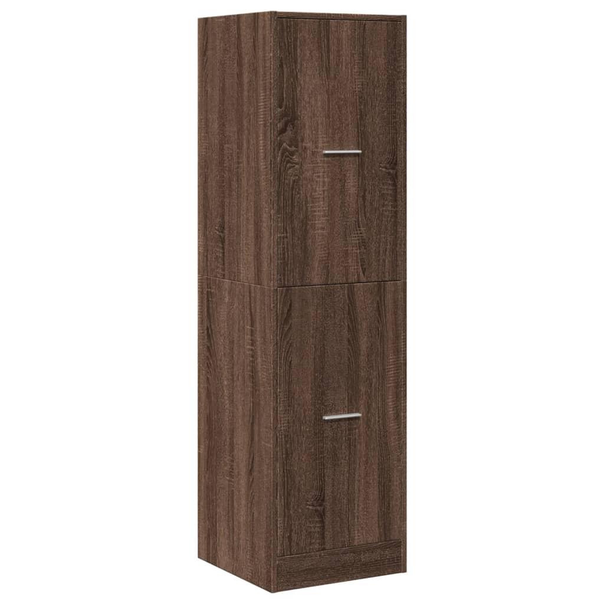 Voir la diapositive 3 : VIDAXL Armoire apothicaire chene marron 40x41x144,5 cm bois ingenierie