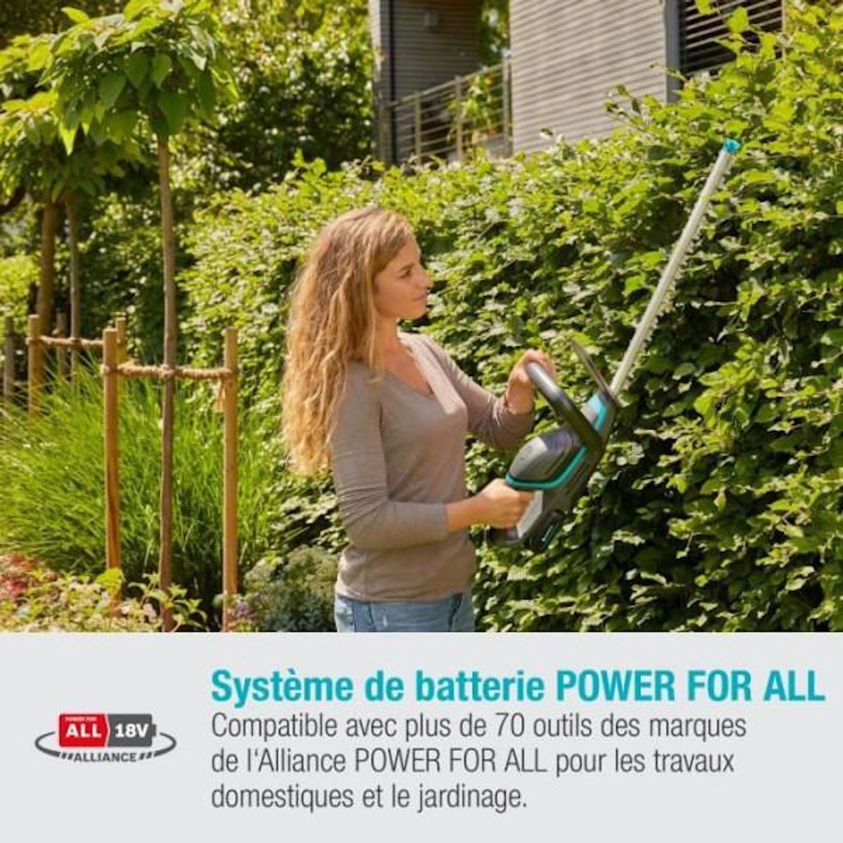 Gardena Taille-haies a batterie GARDENA - ComfortCut 60/18V - 18V - 60 cm (Livré avec batterie Li-ion 2,5Ah + chargeur)