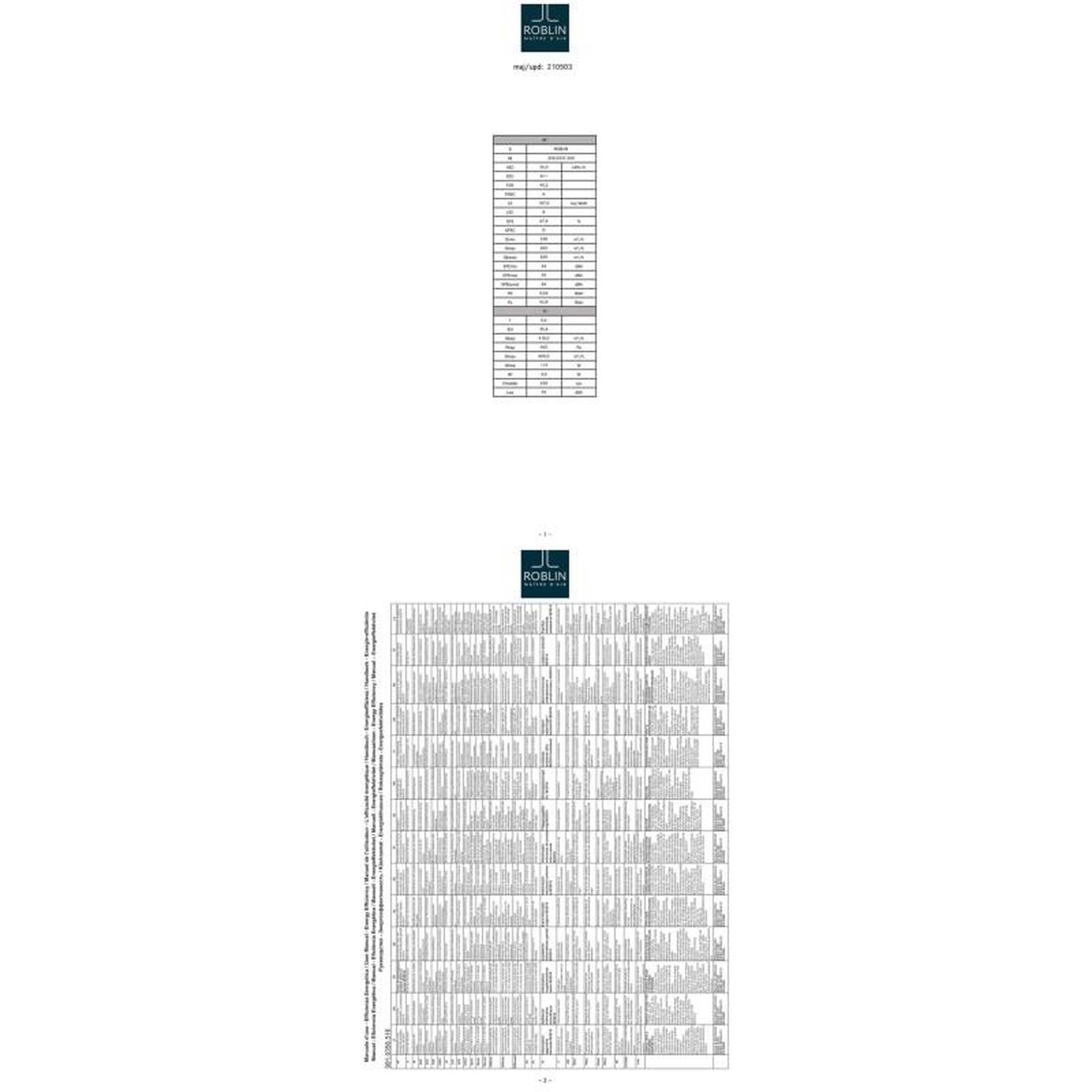 Voir la diapositive 5 : ROBLIN Hotte plafond aqua 900 inox