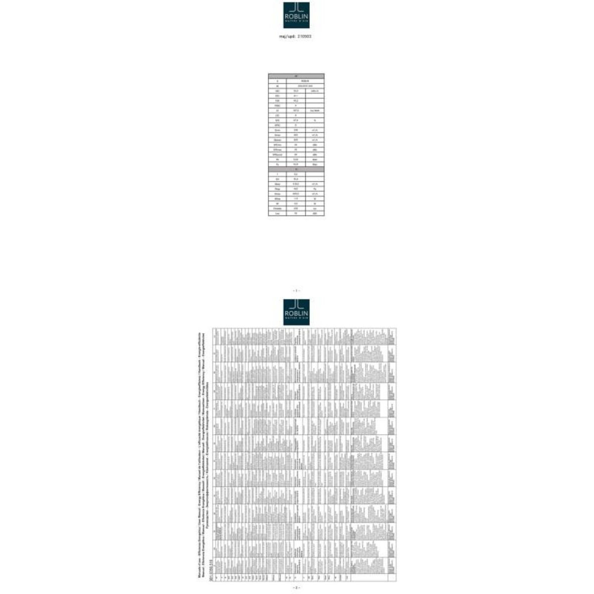 ROBLIN Hotte plafond AQUA 900 INOX