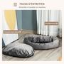 Voir la diapositive 5 : PAWHUT PawHut Lit pour chien chat panier pour chien orthopédique rembourrage coton PP housse lavable amovible gris