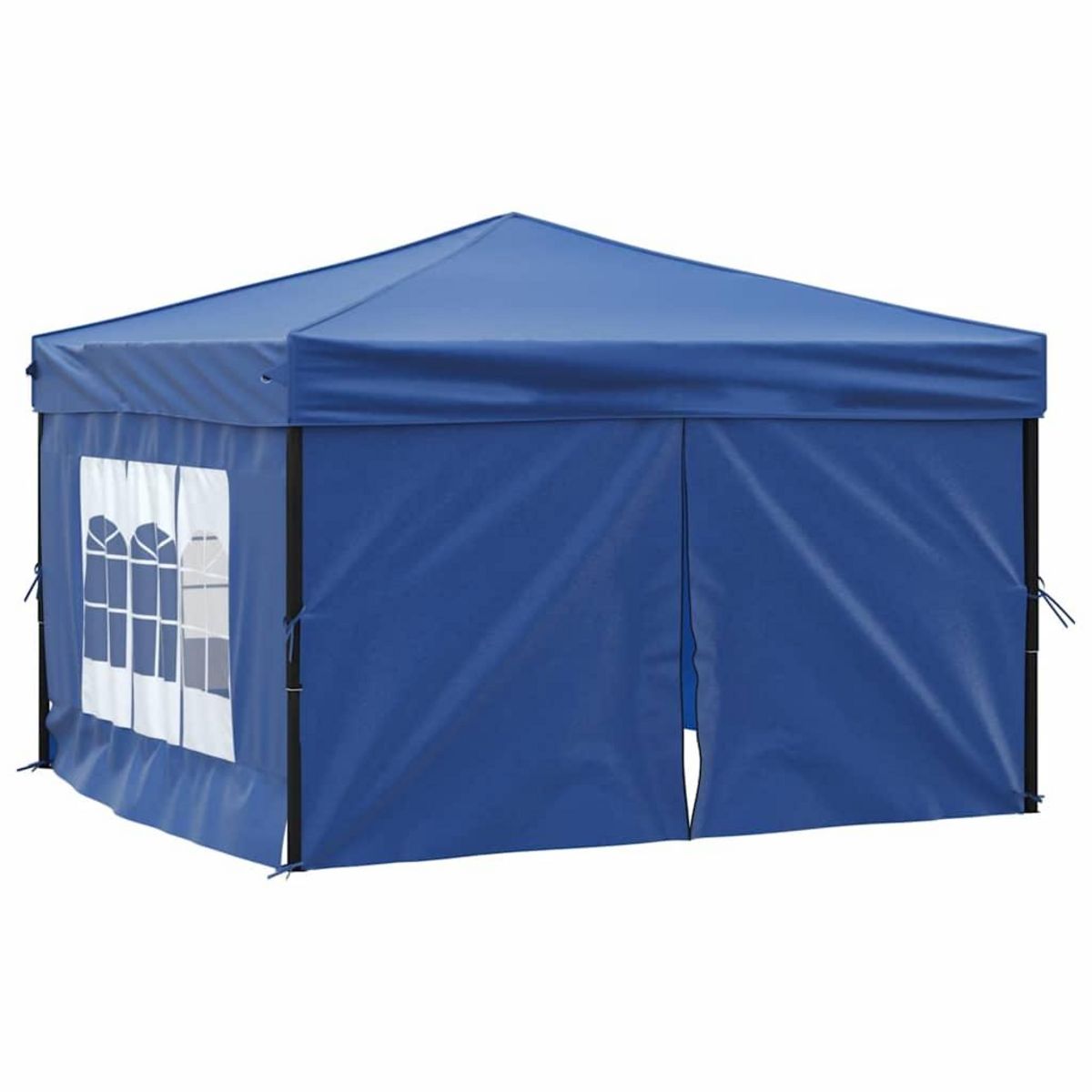 VIDAXL Tente de reception pliable avec parois Bleu 3x3 m