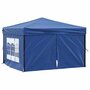 Voir la diapositive 2 : VIDAXL Tente de reception pliable avec parois Bleu 3x3 m