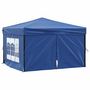 Voir la diapositive 2 : VIDAXL Tente de reception pliable avec parois Bleu 3x3 m