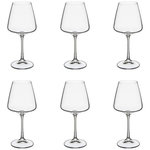 SECRET DE GOURMET Lot de 6 Verres à Vin  Selenga  36cl Transparent