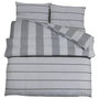 Voir la diapositive 2 : VIDAXL Ensemble de housse de couette Gris 200x200 cm Coton