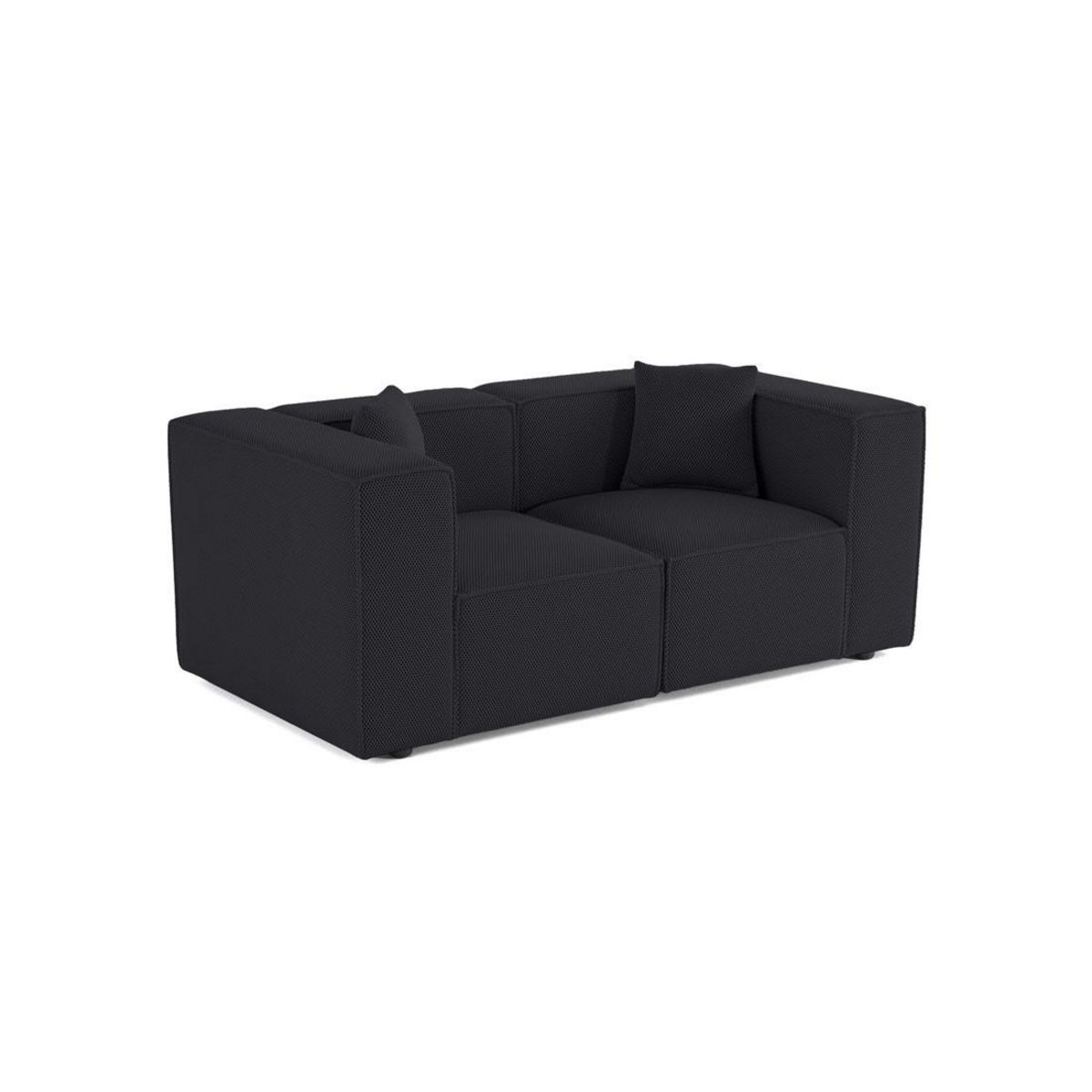 LISA DESIGN Arty - canapé modulable 2 places - en tissu mailles 3d