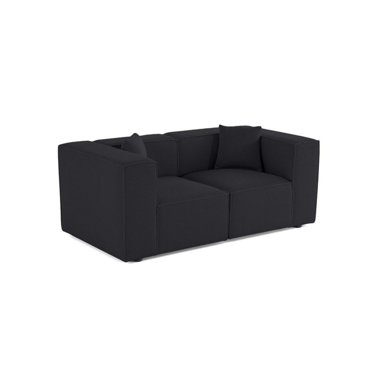 LISA DESIGN Arty - canapé modulable 2 places - en tissu mailles 3d