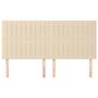 Voir la diapositive 3 : VIDAXL Tetes de lit 4 pcs Creme 100x5x78/88 cm Tissu