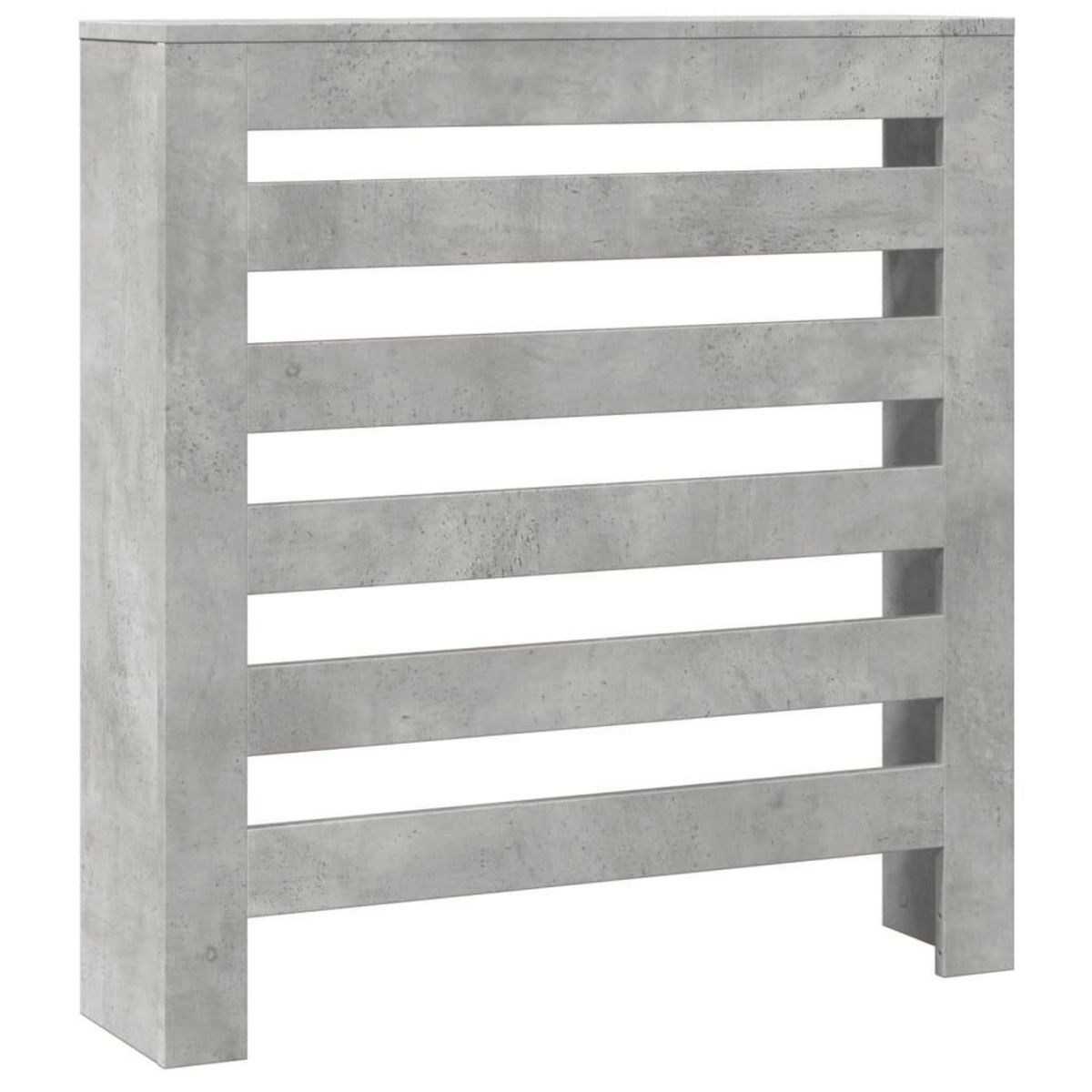 VIDAXL Cache-radiateur gris beton 78x20x82 cm bois d'ingenierie