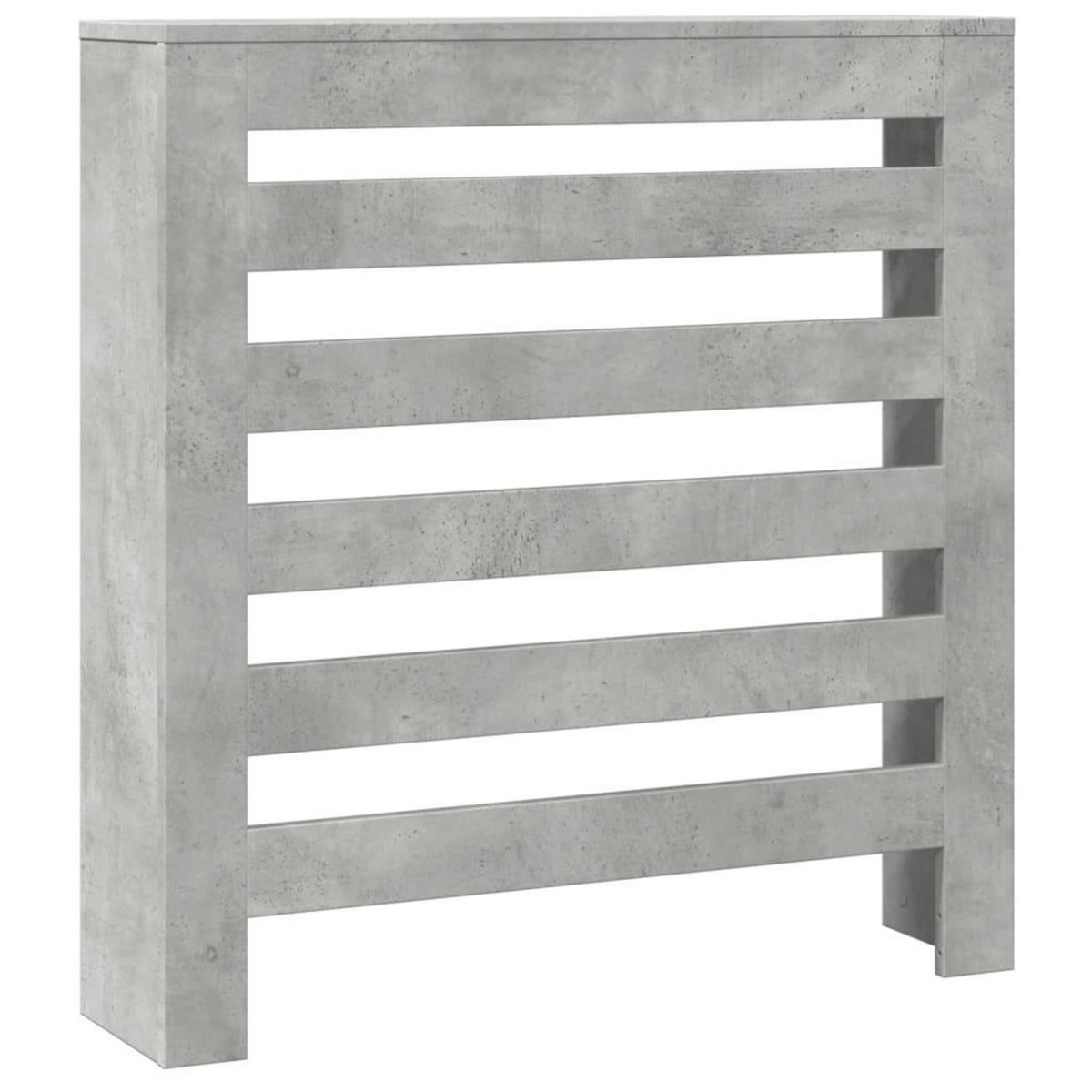 VIDAXL Cache-radiateur gris beton 78x20x82 cm bois d'ingenierie