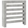 Voir la diapositive 2 : VIDAXL Cache-radiateur gris beton 78x20x82 cm bois d'ingenierie