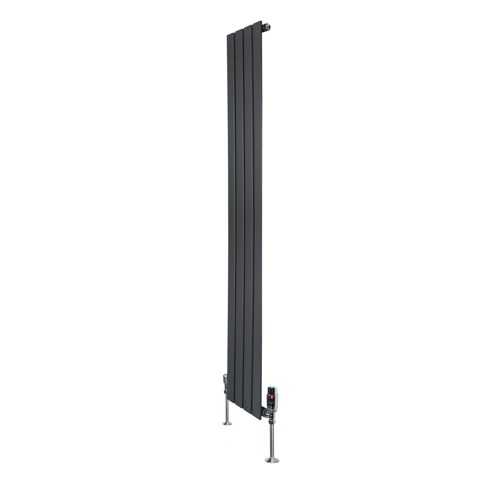 Voir la diapositive 2 : MONSTERSHOP Radiateur plat à 1 panneau & vannes - 1600 x 280 mm