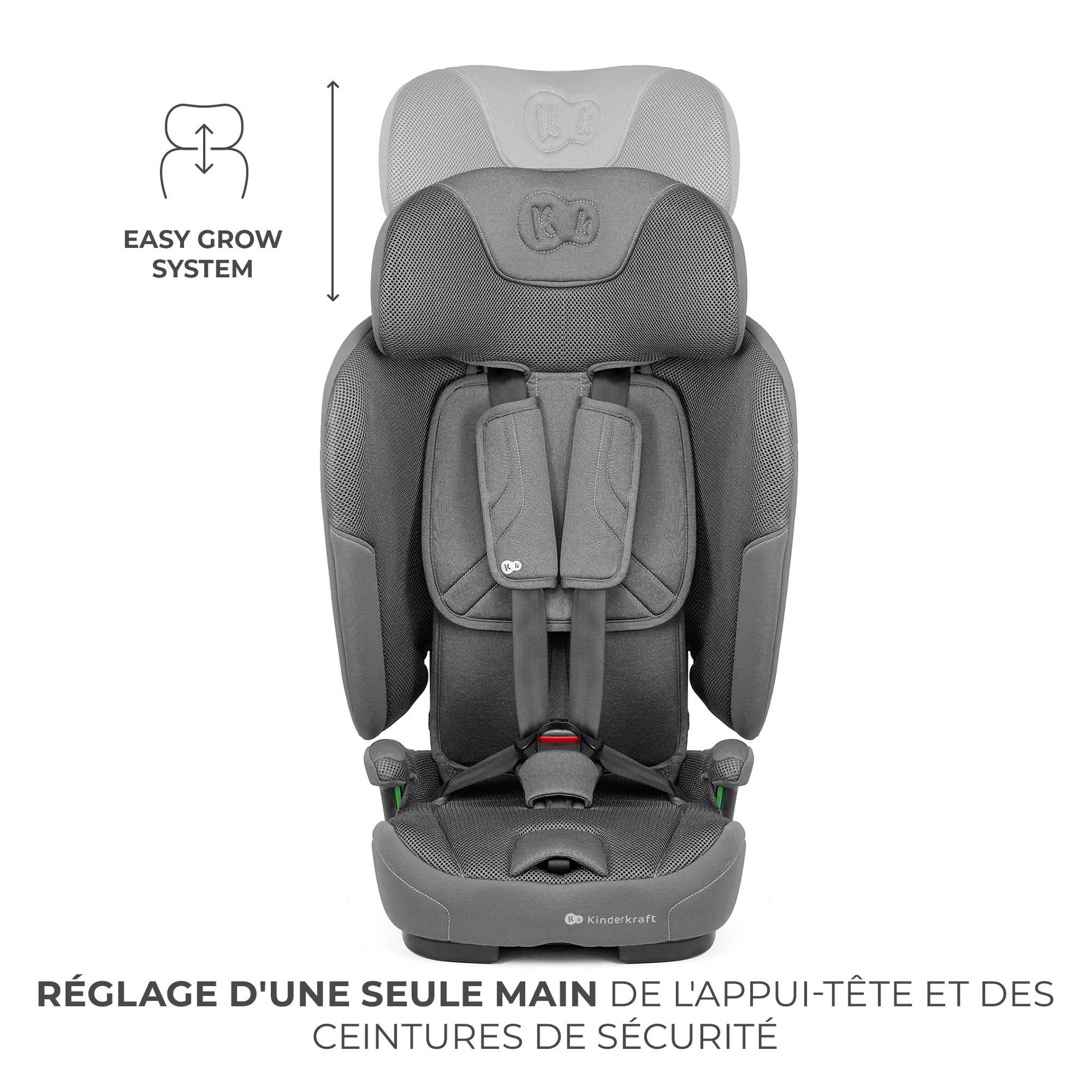Voir la diapositive 4 : KINDERKRAFT Siege auto fix2go i size 76 150cm pratique confort