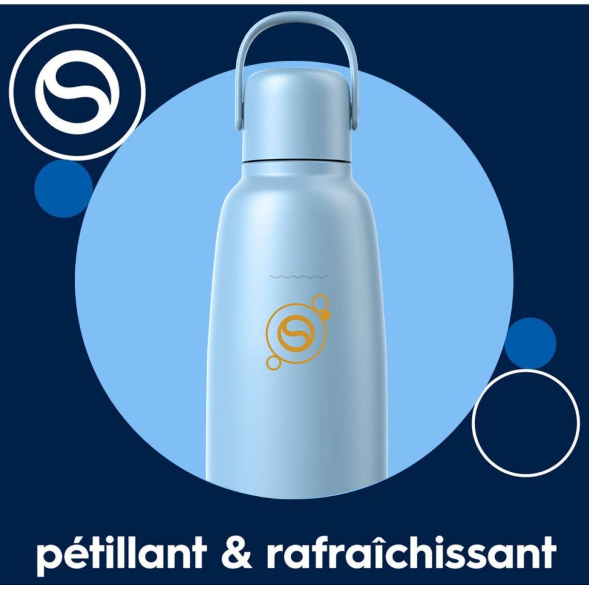 Voir la diapositive 4 : SODASTREAM Bouteille isotherme Fizz & Go Cool bleu ciel