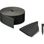 Voir la diapositive 1 : NATURE Bordure de jardin - NATURE - Noir - PE recyclé, épaisseur 3 mm - H7,5 cm x 10m - 10 Ancres noires - H19,5x 1,9x 1,8cm