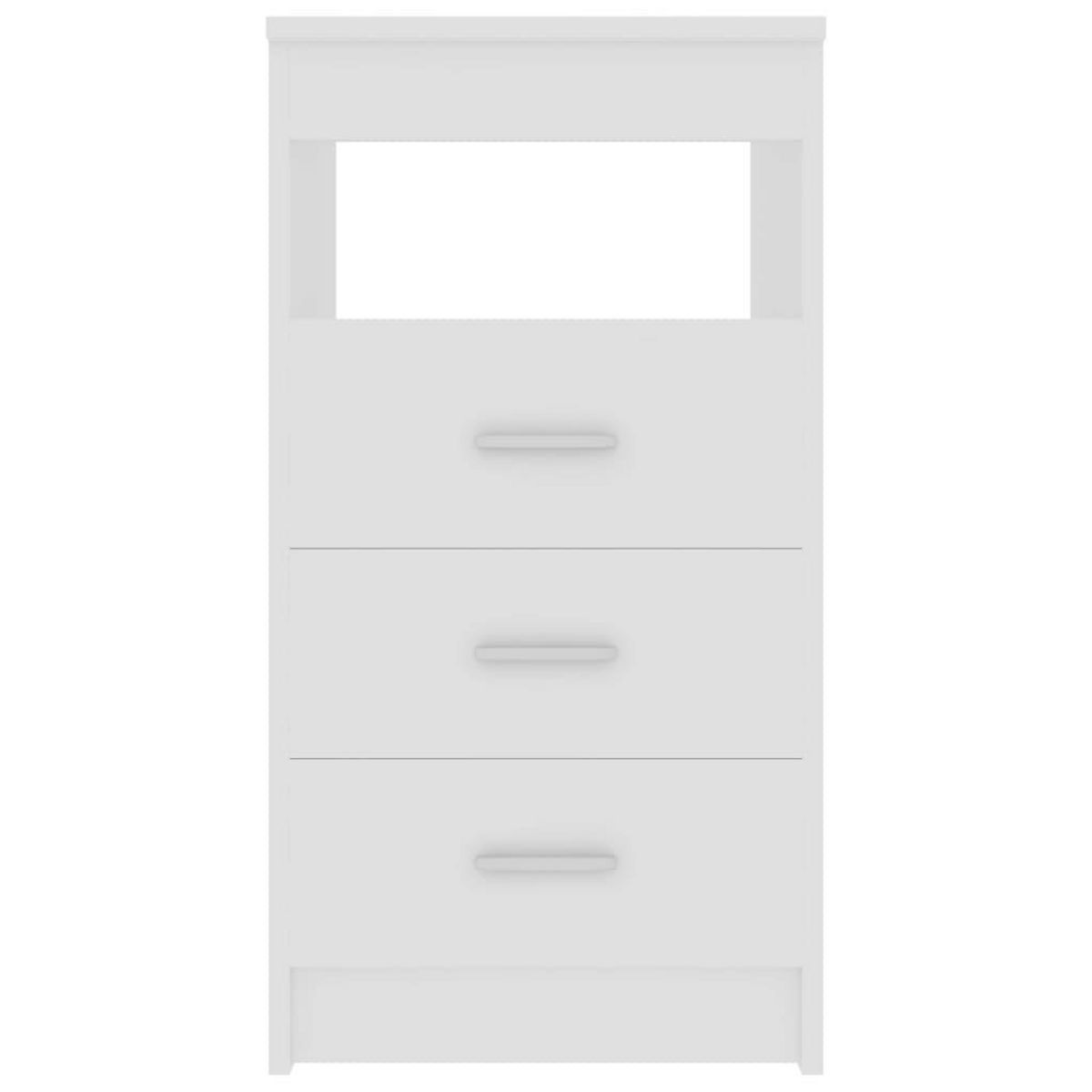 VIDAXL Armoire a tiroirs Blanc 40x50x76 cm Bois d'ingenierie