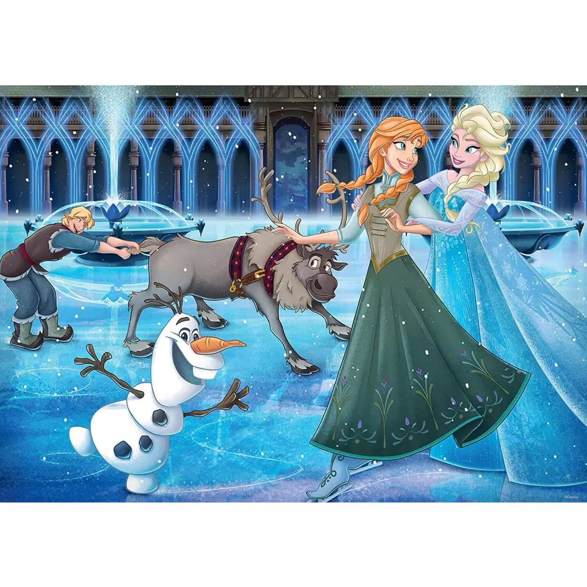 RAVENSBURGER Puzzle 1000 pièces : Collection Disney : La Reine des Neiges (Frozen)