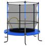 Voir la diapositive 4 : VIDAXL Trampoline avec filet de sécurité Rond 140x160 cm Bleu
