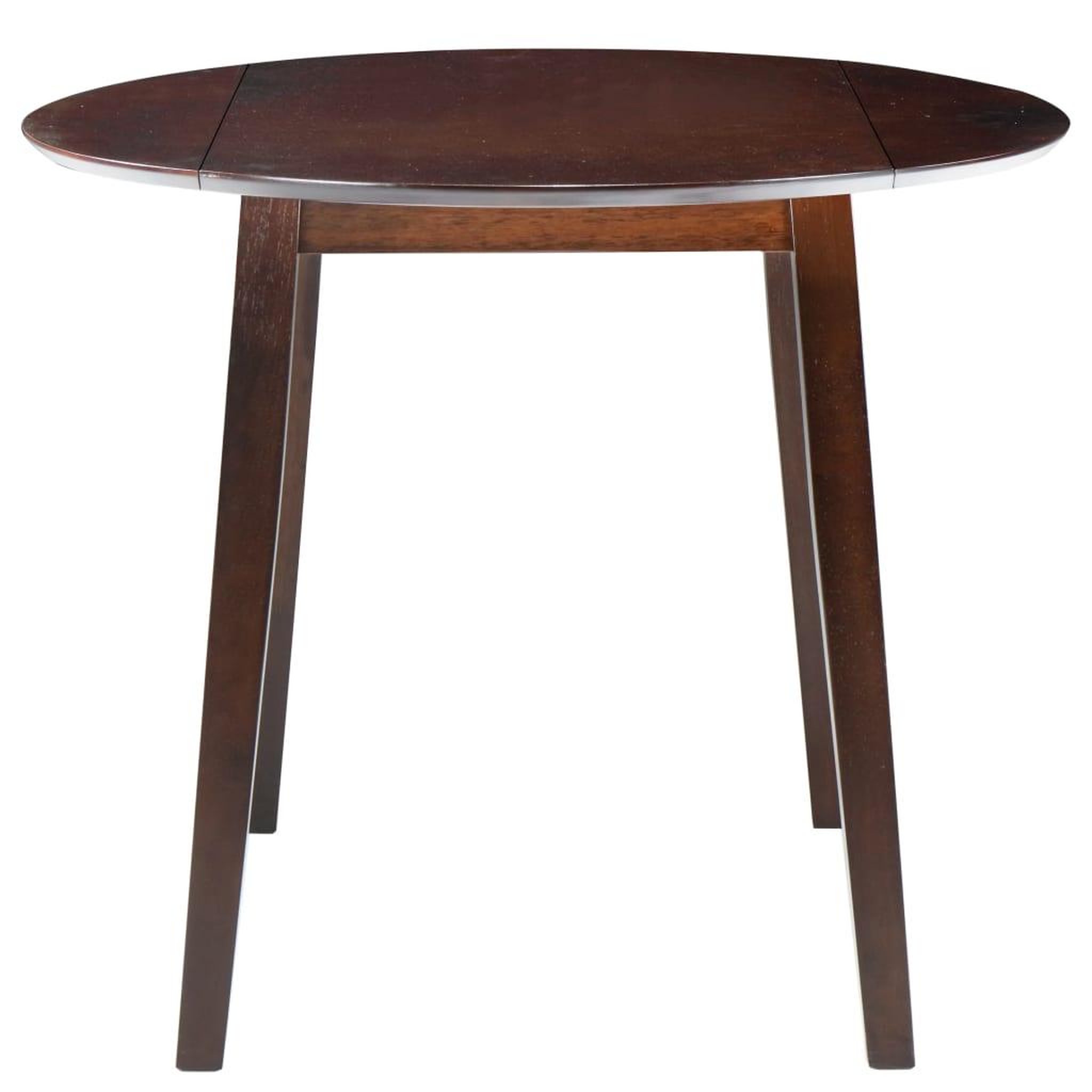 Voir la diapositive 4 : VIDAXL Table de salle a manger ronde a abattant MDF Marron