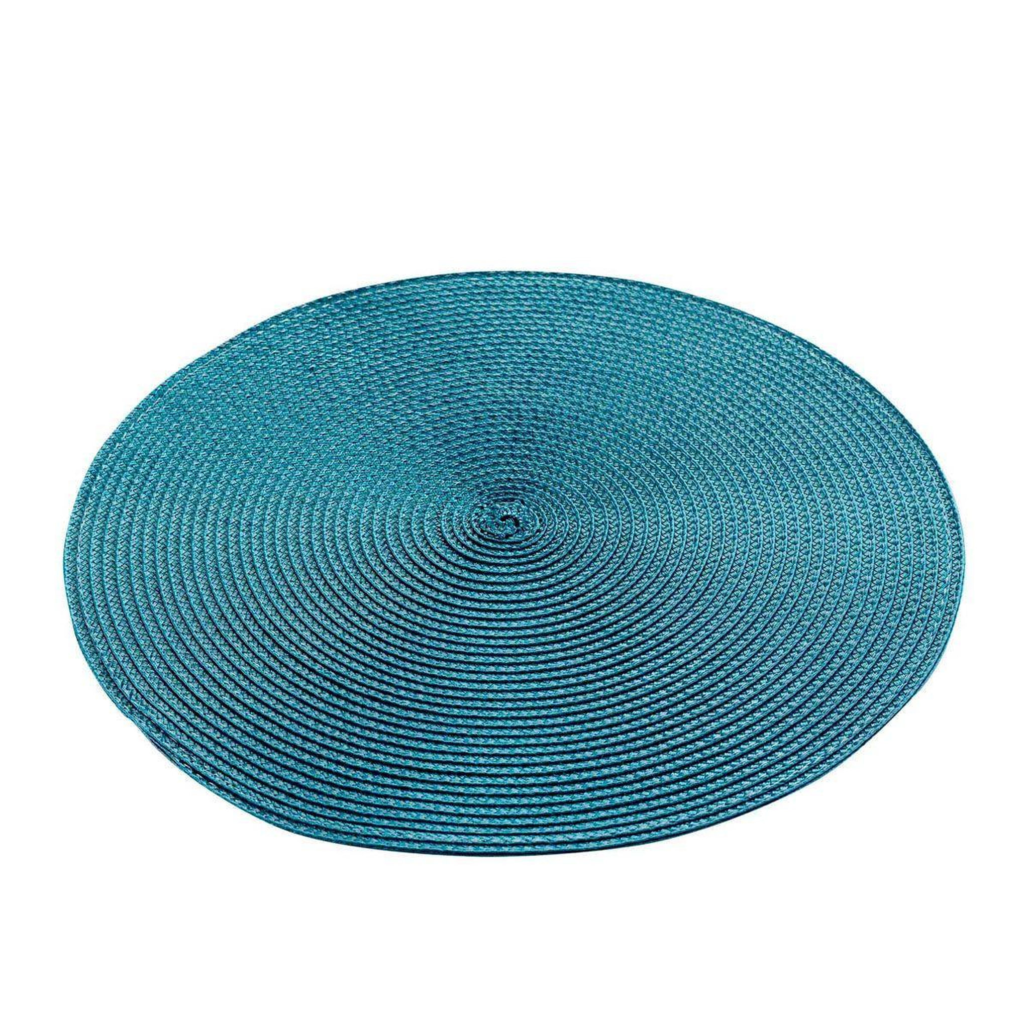 Voir la diapositive 1 : Douceur d'Intérieur Set de table uni  zebulon  35cm bleu pétrole