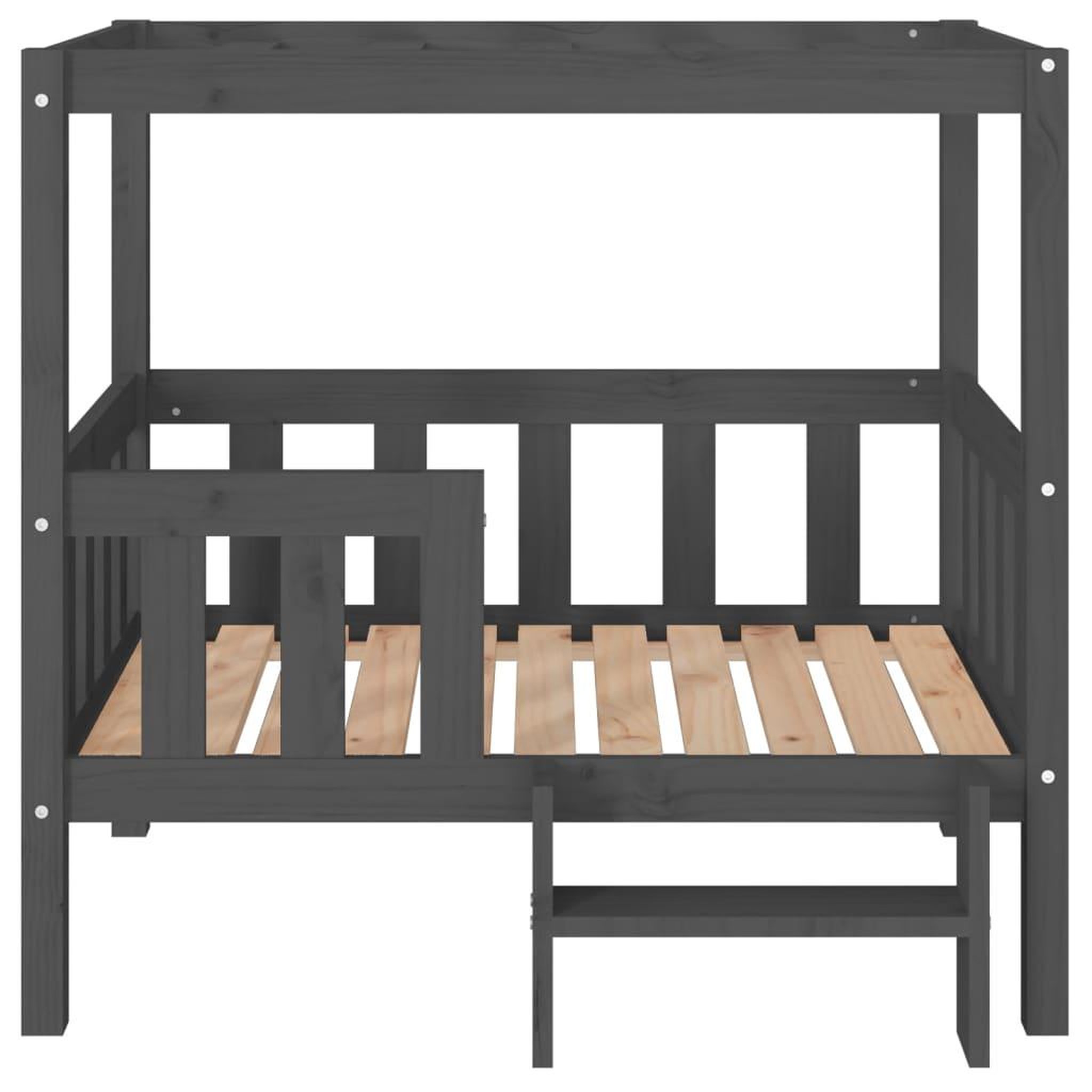 Voir la diapositive 5 : VIDAXL Lit pour chien Gris 95,5x73,5x90 cm Bois de pin solide