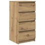 Voir la diapositive 2 : VIDAXL Buffet chene artisanal 37,5x35x76 cm bois d'ingenierie