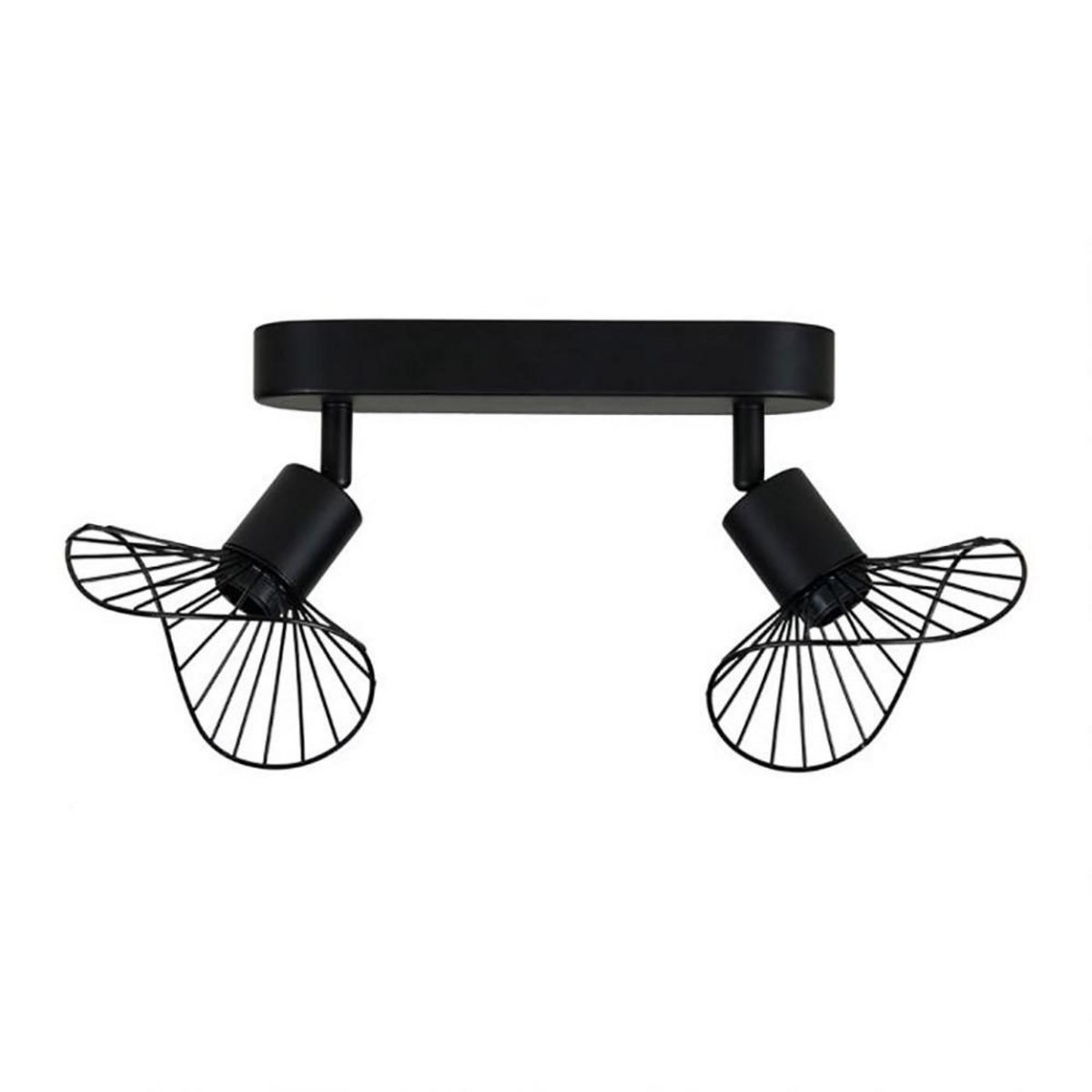 OSTARIA Rampe 2 spots orientables Capeline noir